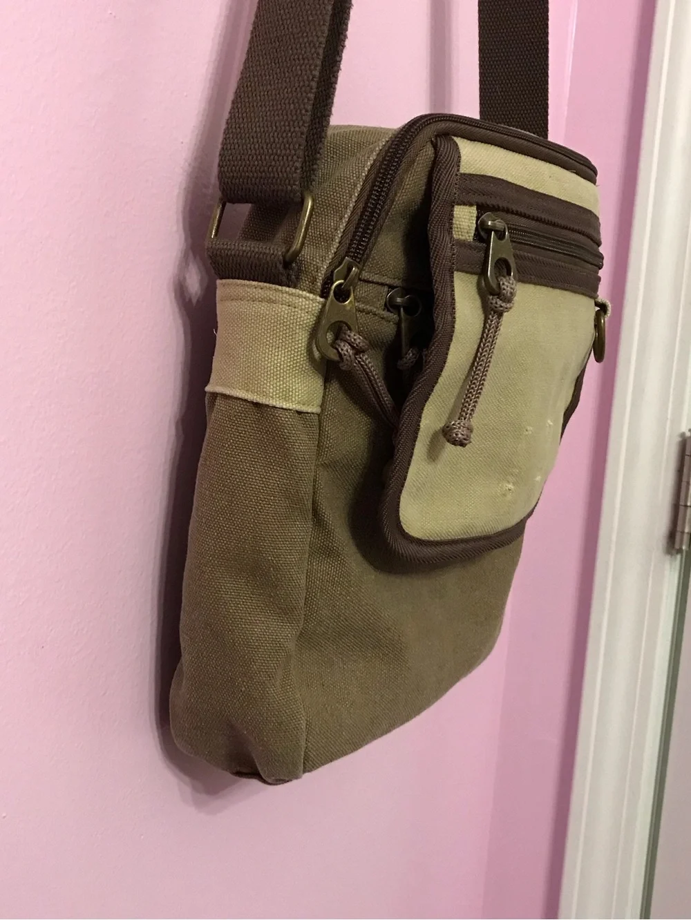 SCRUFFY DOG Canvas Messenger Bag